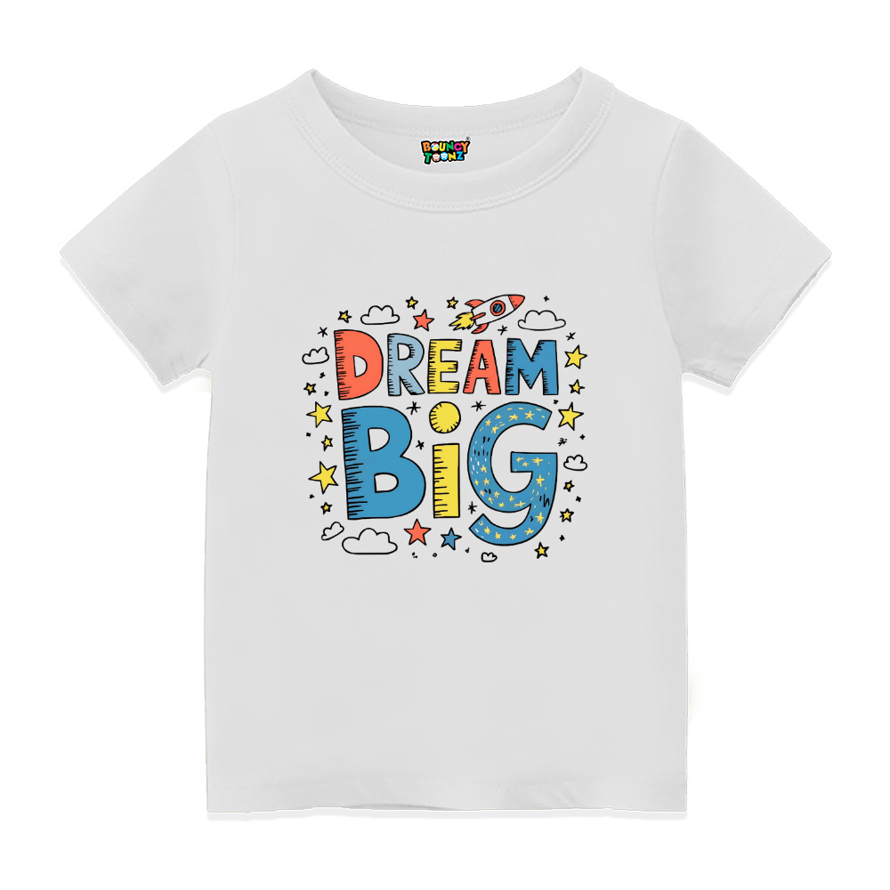 Dream Big Kids Personalised Tshirt