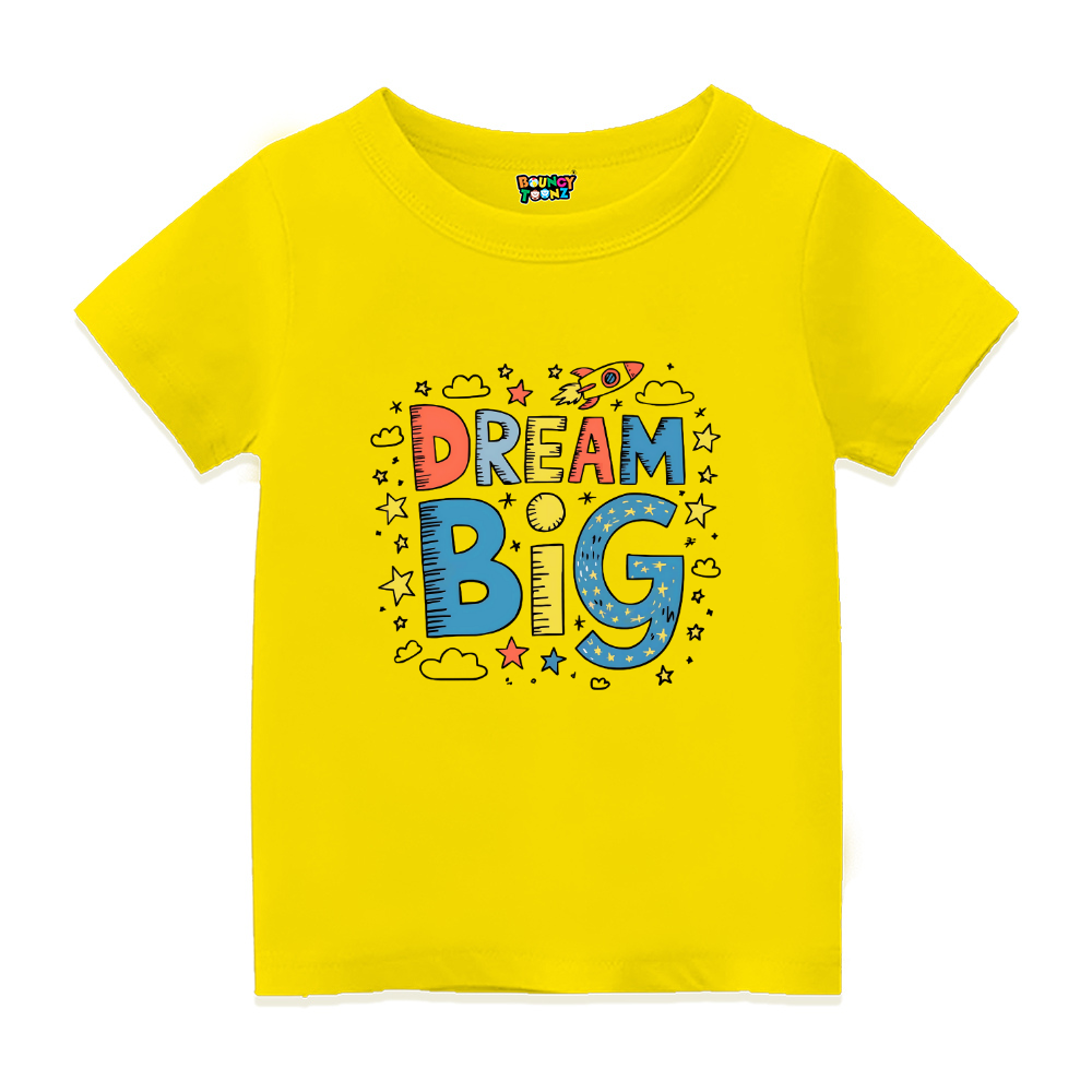 Dream Big Kids Personalised Tshirt