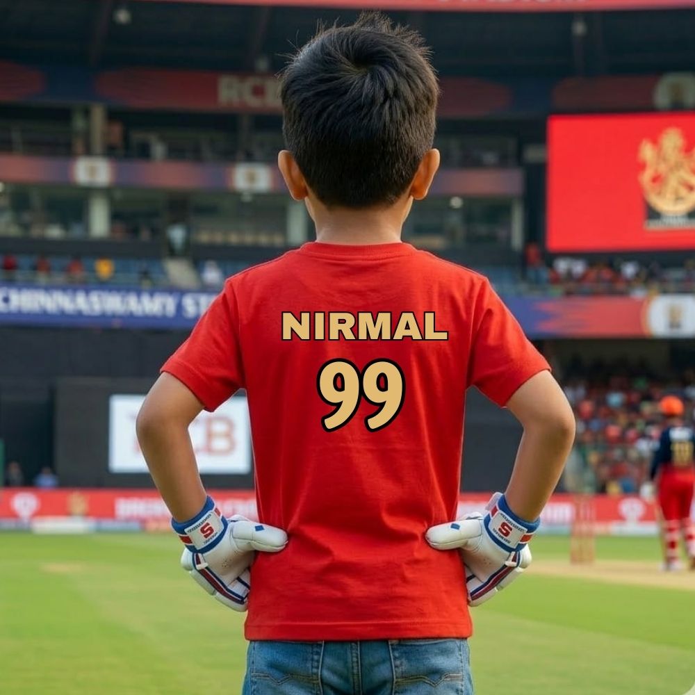 RCB Kids Cricket Fan T-Shirt – Royal Challengers Bangalore Tshirt