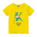 Floral Alphabets Kids Tshirts