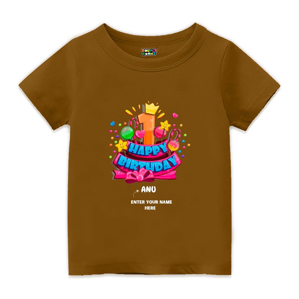 Happy First Birthday Kids Tshirts