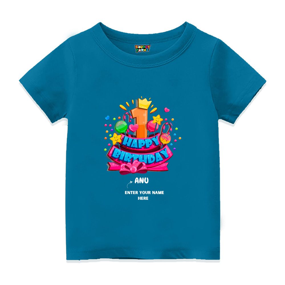Happy First Birthday Kids Tshirts