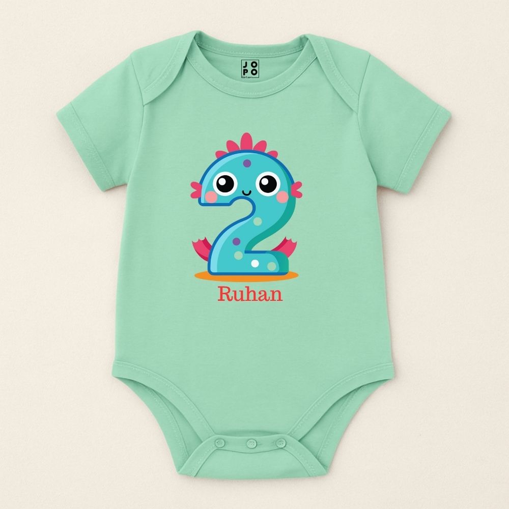 Birthday Party Baby Romper – Cute Print for Boys/Girls Monthly Birthday Romper