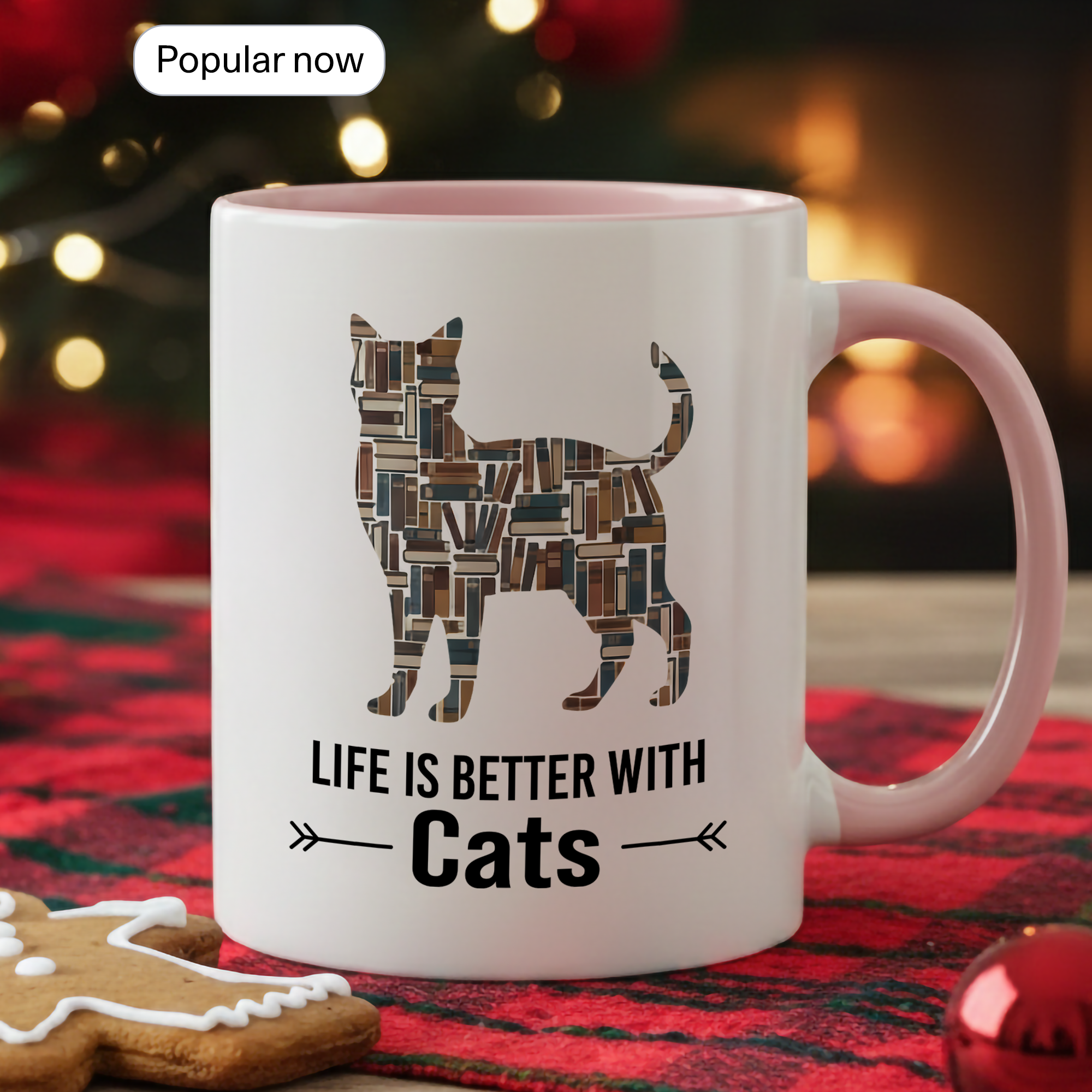 All I Need Is Coffee and Cats Mug – Cat Lover Coffee Cup – Funny Cat Mom Gift – 11oz 15oz Ringer Mug |Mug 142