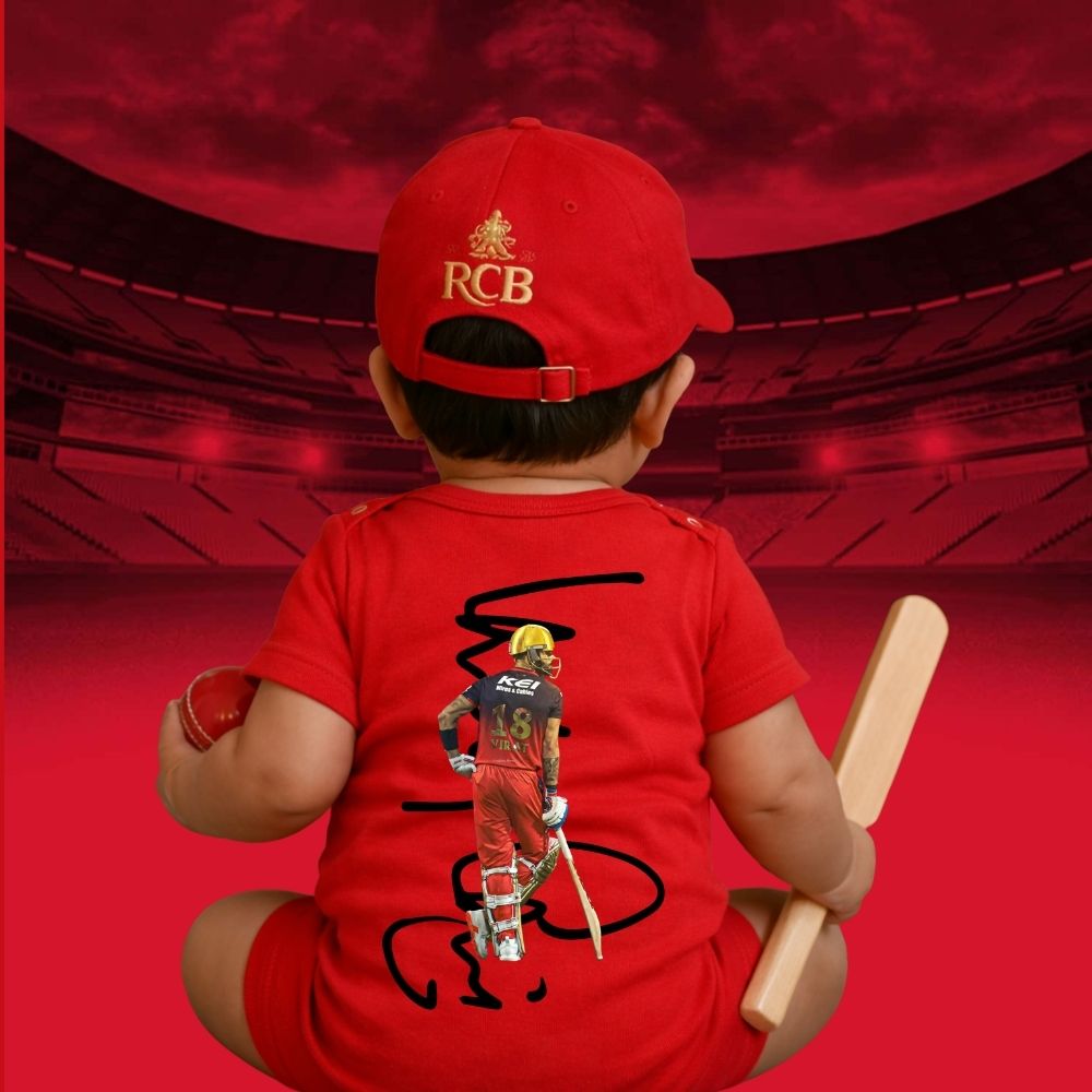 RCB Fan Romper for Kids - IPL Little rompers