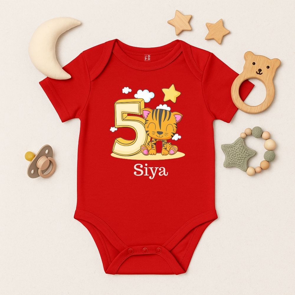 Personalized Birthday Romper – Monthly Celebration Wear