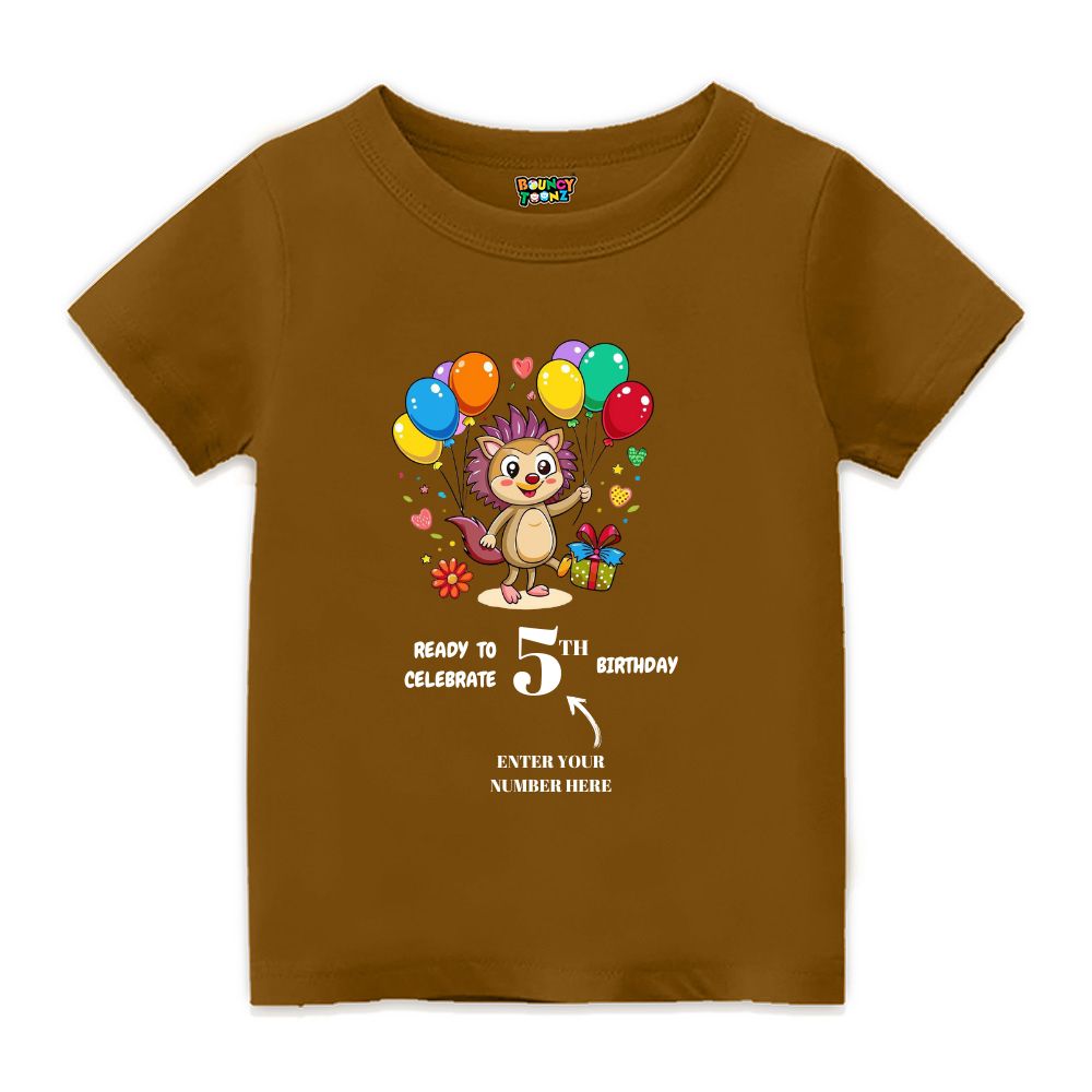 Comic Lion Birthday Kids Tshirts