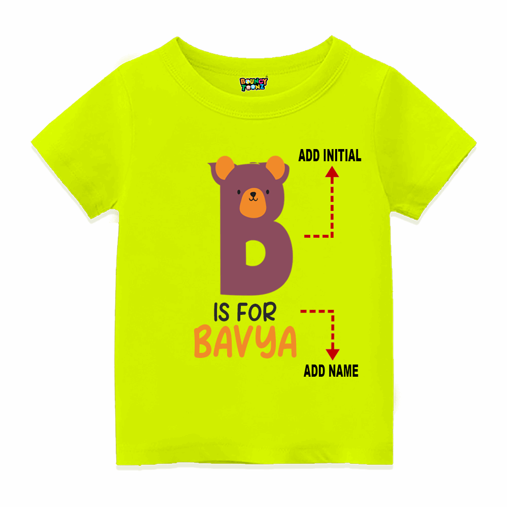 Alphabet B Customised T Shirt