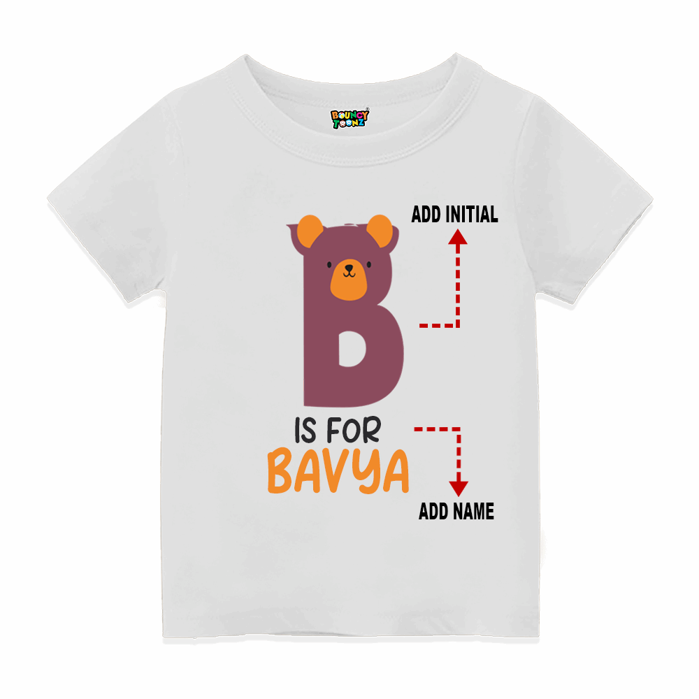 Alphabet B Customised T Shirt