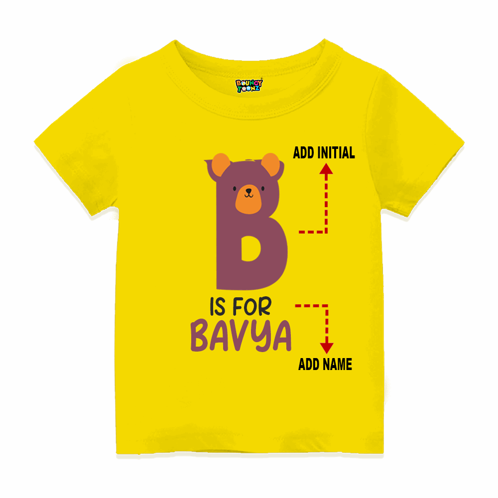Alphabet B Customised T Shirt