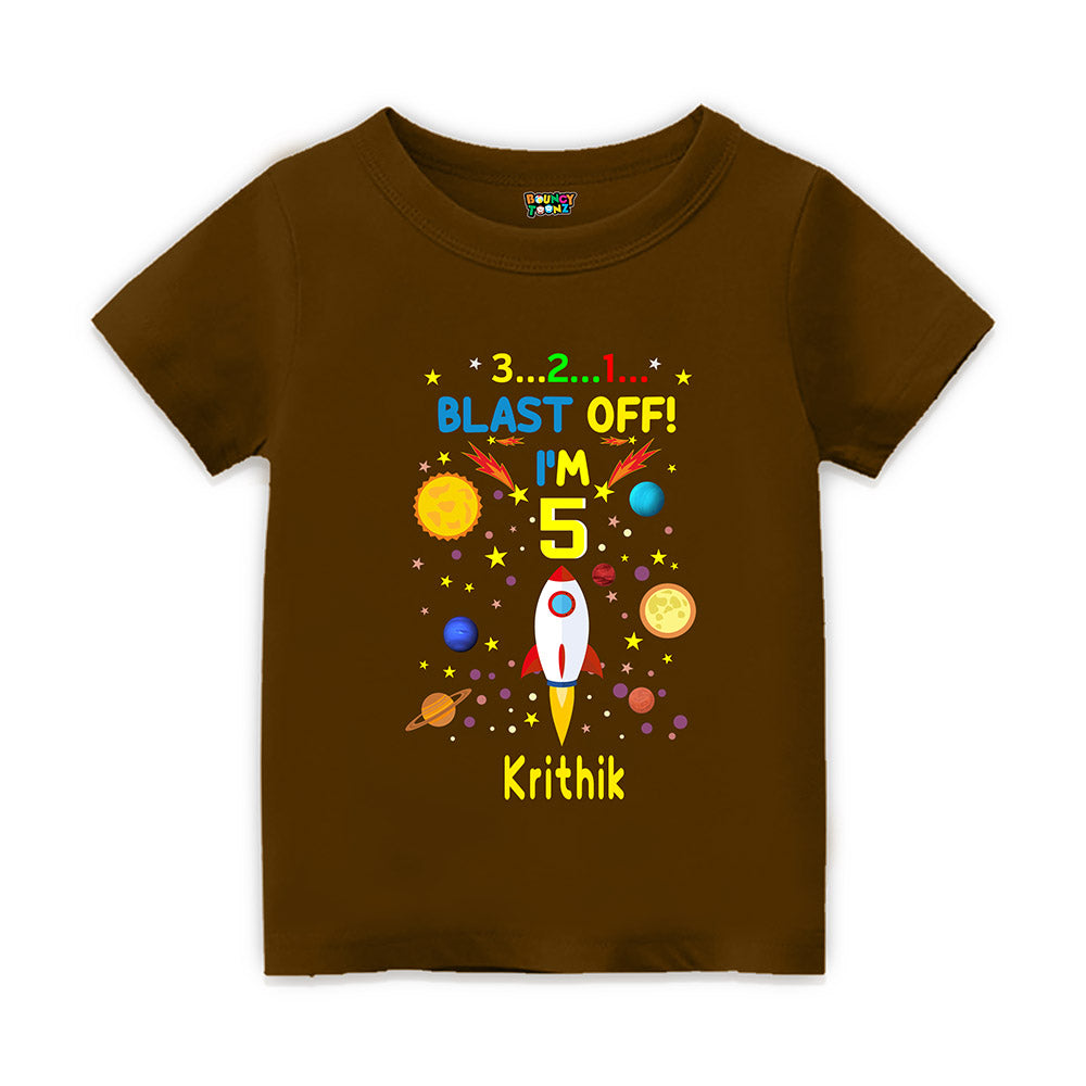 Space Theme Blast Off Party Tshirts