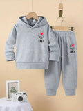 I Love Dad Hood with Pant Combo Set