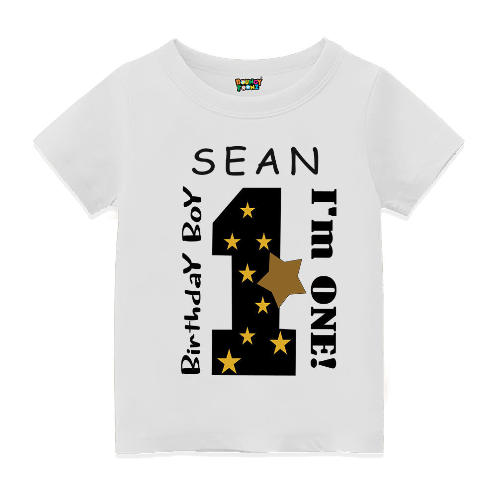 Customized Kids First Birthday T shirt