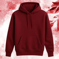 Classic Plain Hoodie for Kids| Cozy Winter Outfit in Maroon Colour