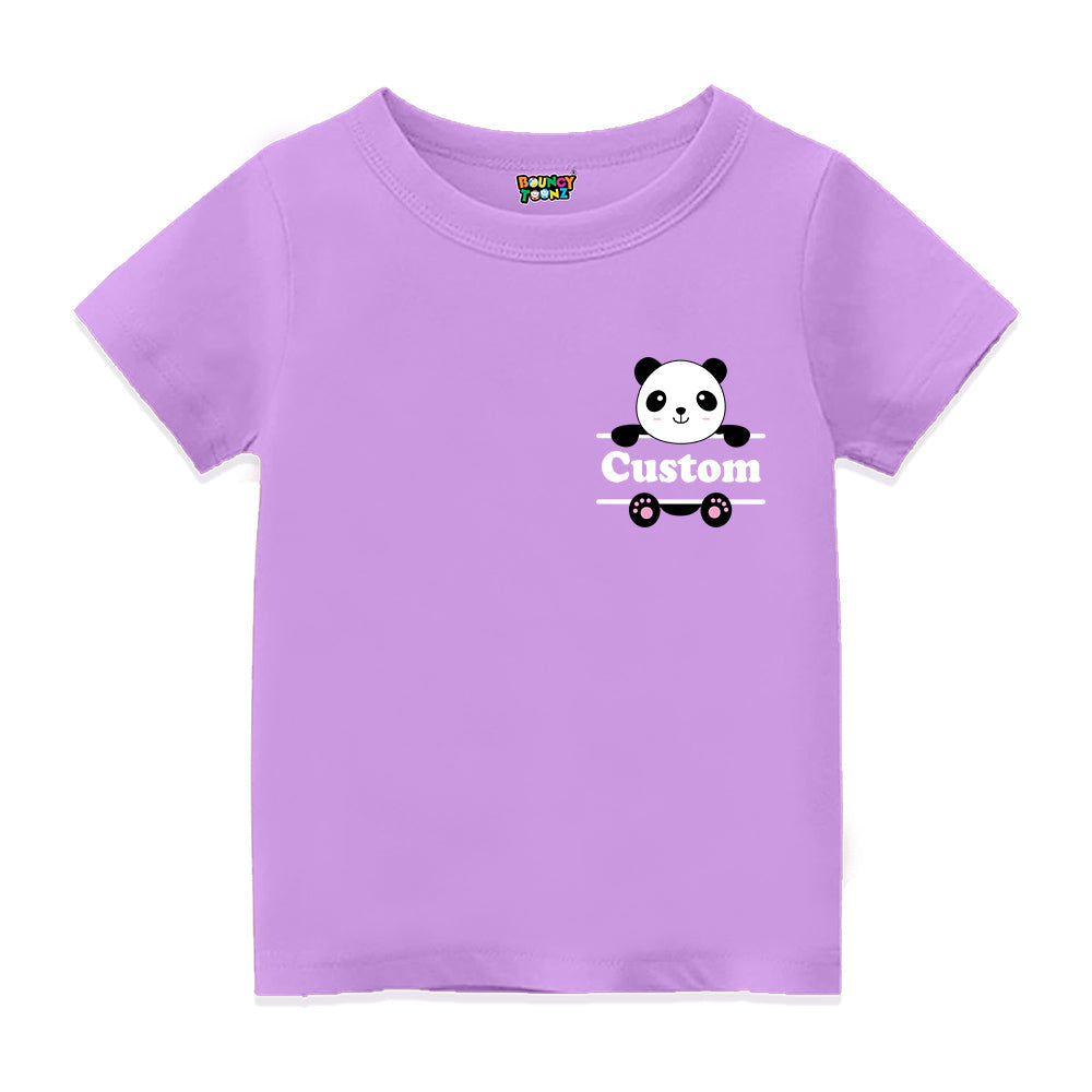 Panda Design Printed T Shirt for Kids
