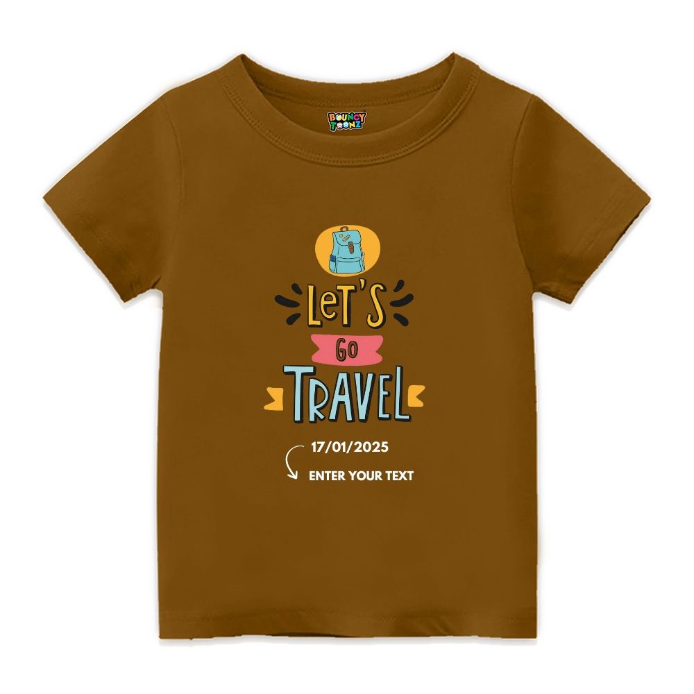 Let's go Travel Custolmised Tshirts