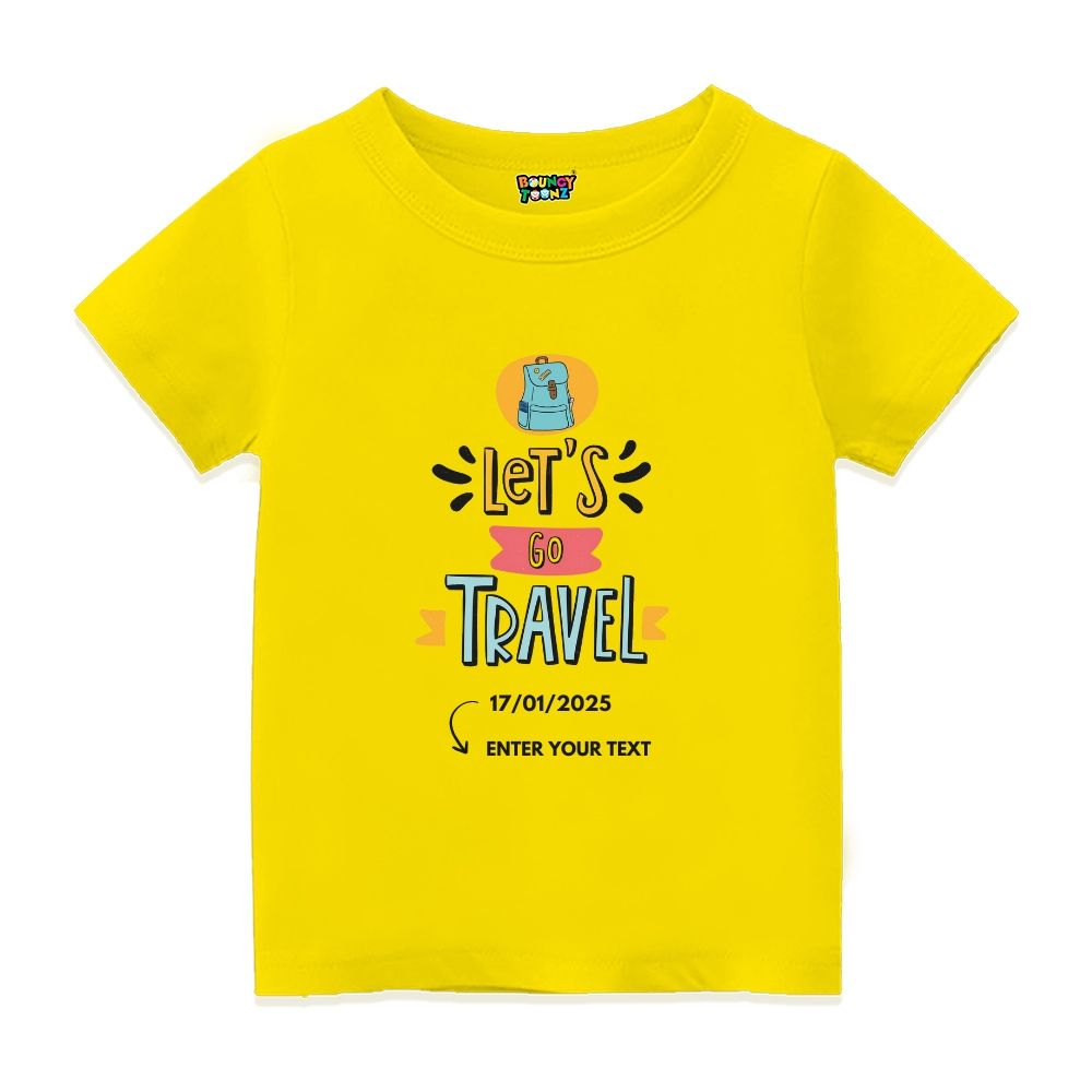 Let's go Travel Custolmised Tshirts