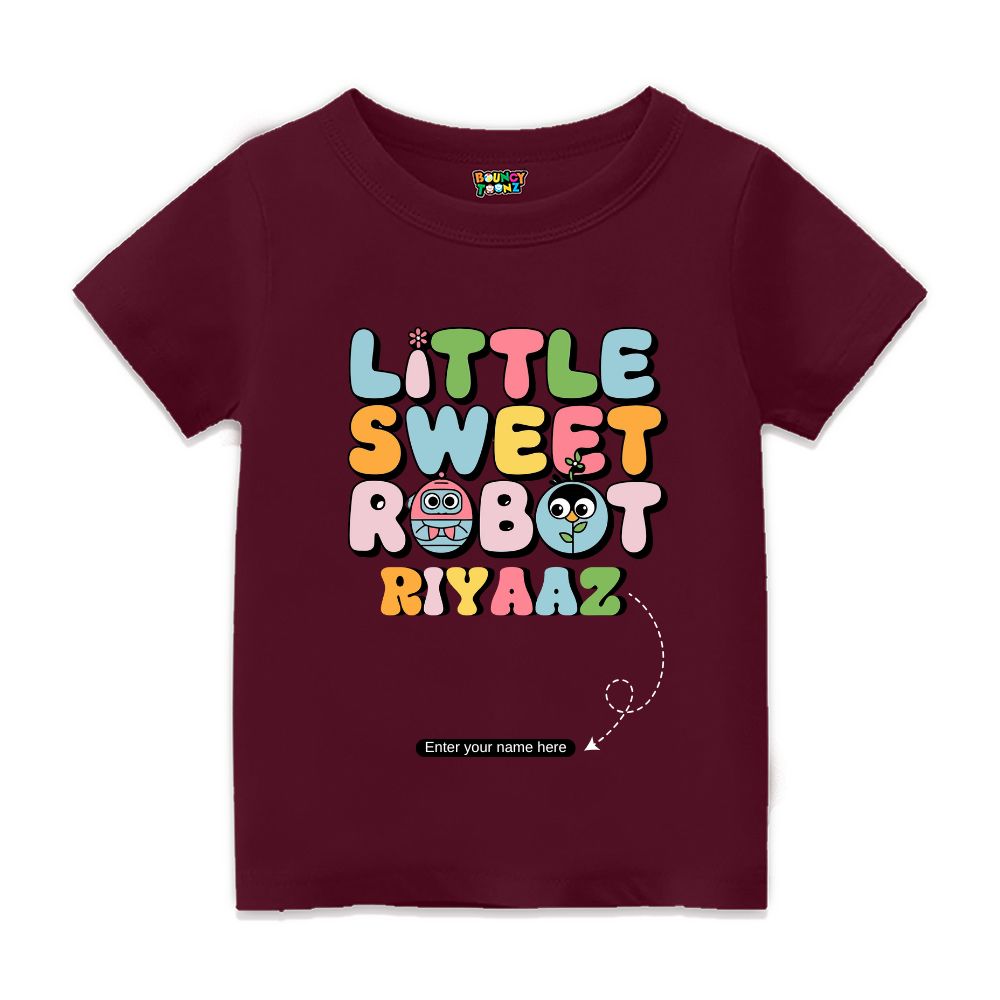 Little Sweet Robot Customised Kids Tshirts