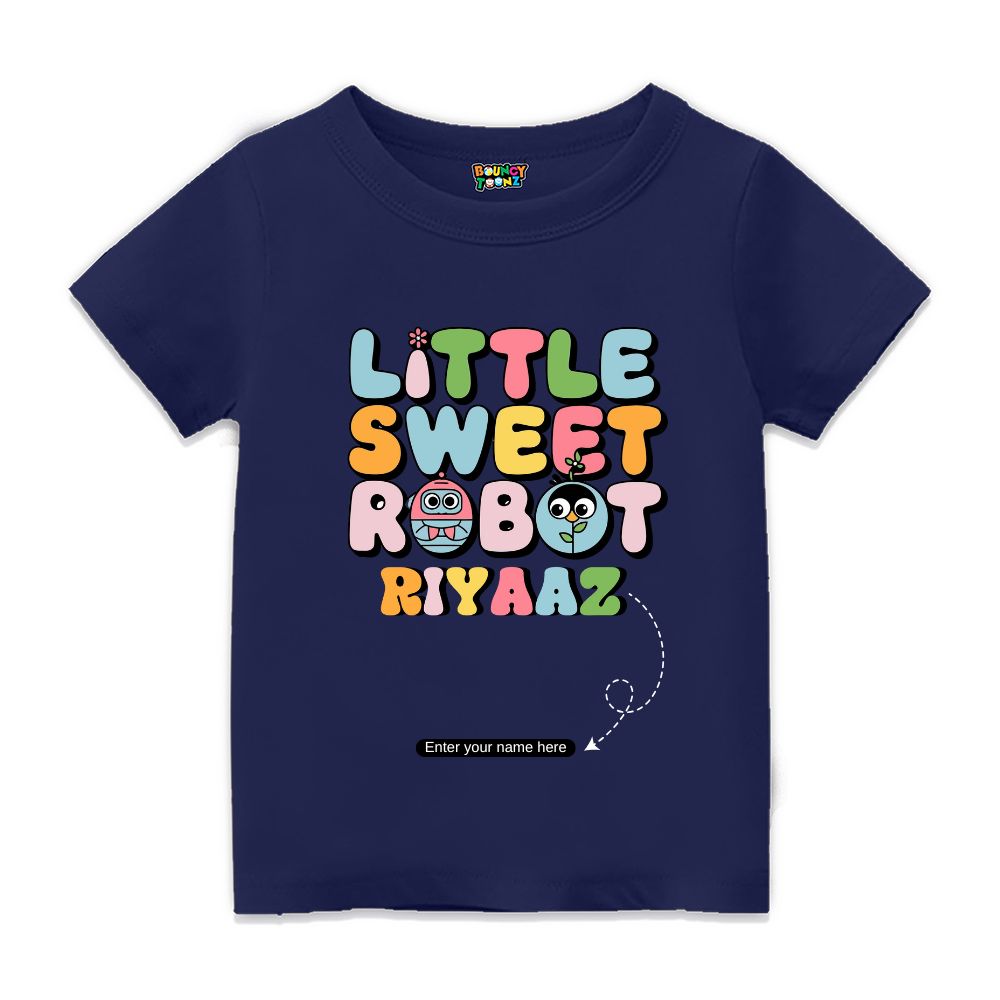 Little Sweet Robot Customised Kids Tshirts
