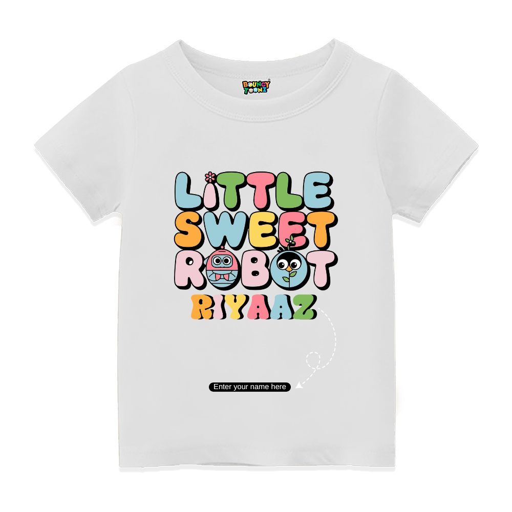 Little Sweet Robot Customised Kids Tshirts