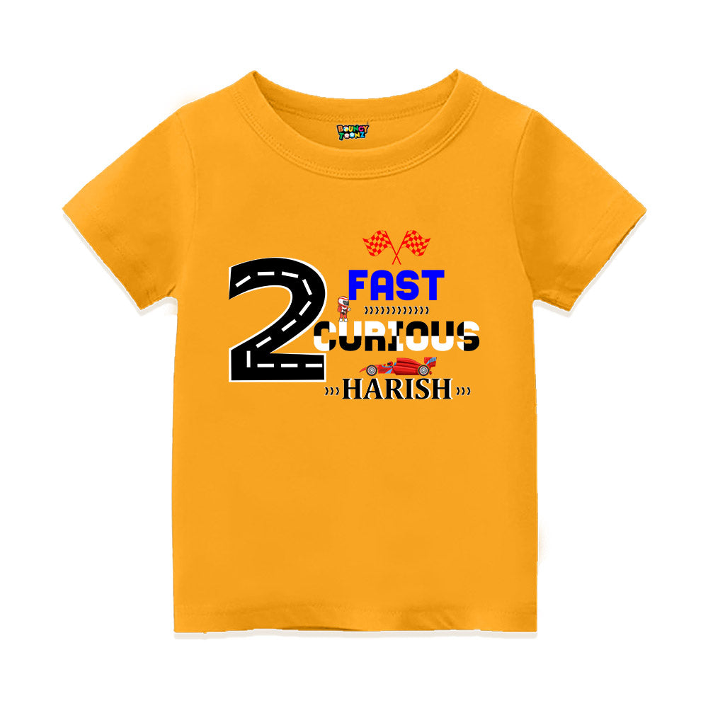 Car Themed Birthday Customised Tshirts for Kids