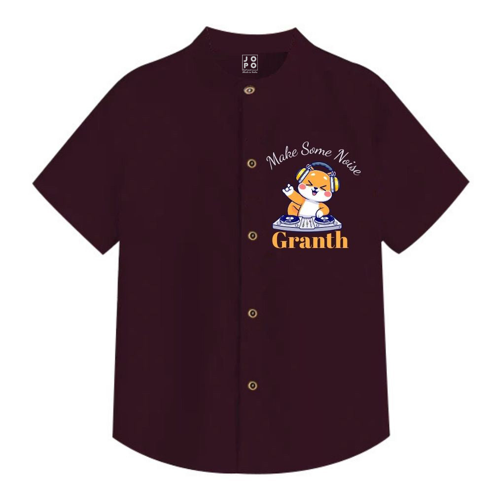 Customised BrickRed Kids Shirt