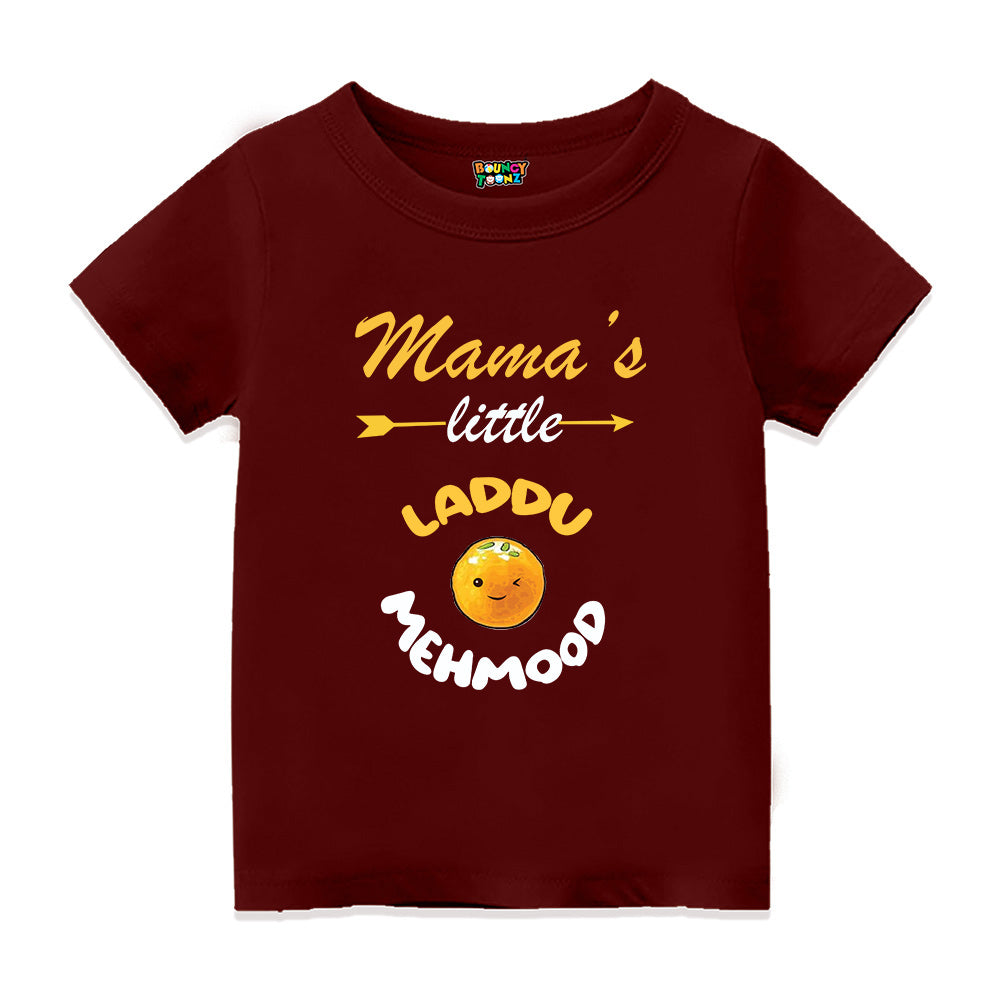 Mama's Little Laddu Personalised Kids T Shirt