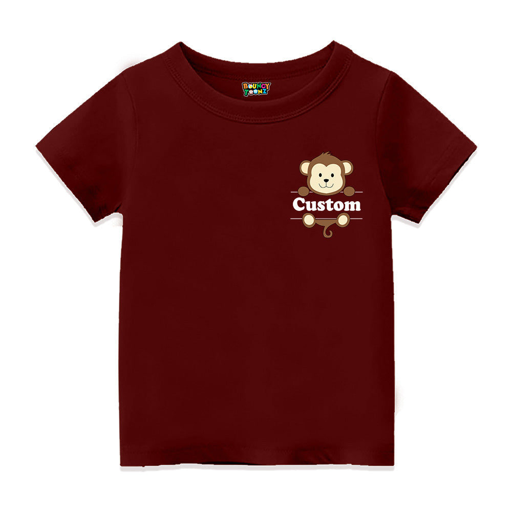 Monkey Theme Customized T shirt for Kids