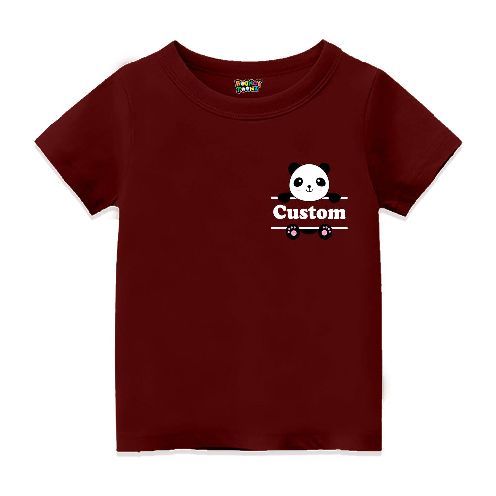 Panda Design Printed T Shirt for Kids