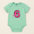 6th Month Birthday Baby Romper for Boys/Girls - Monthly Birthday Romper