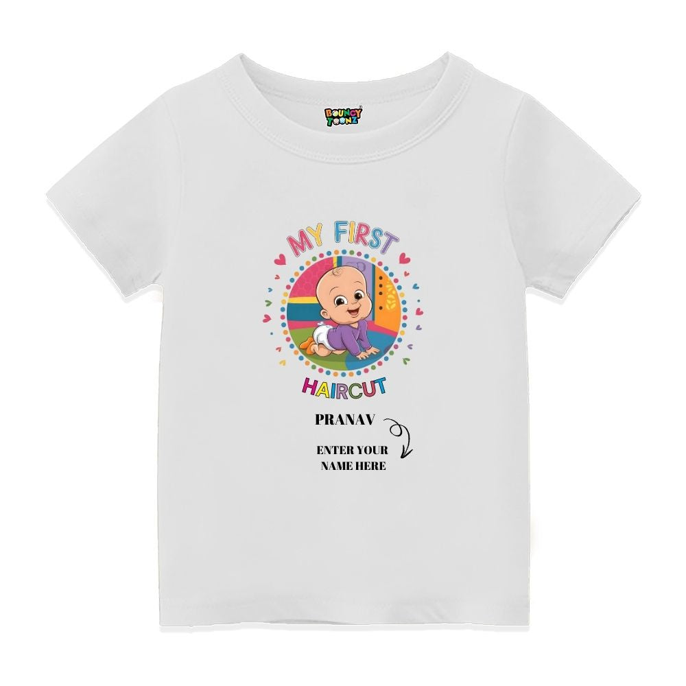 My First Haircut Kids Customised TShirts