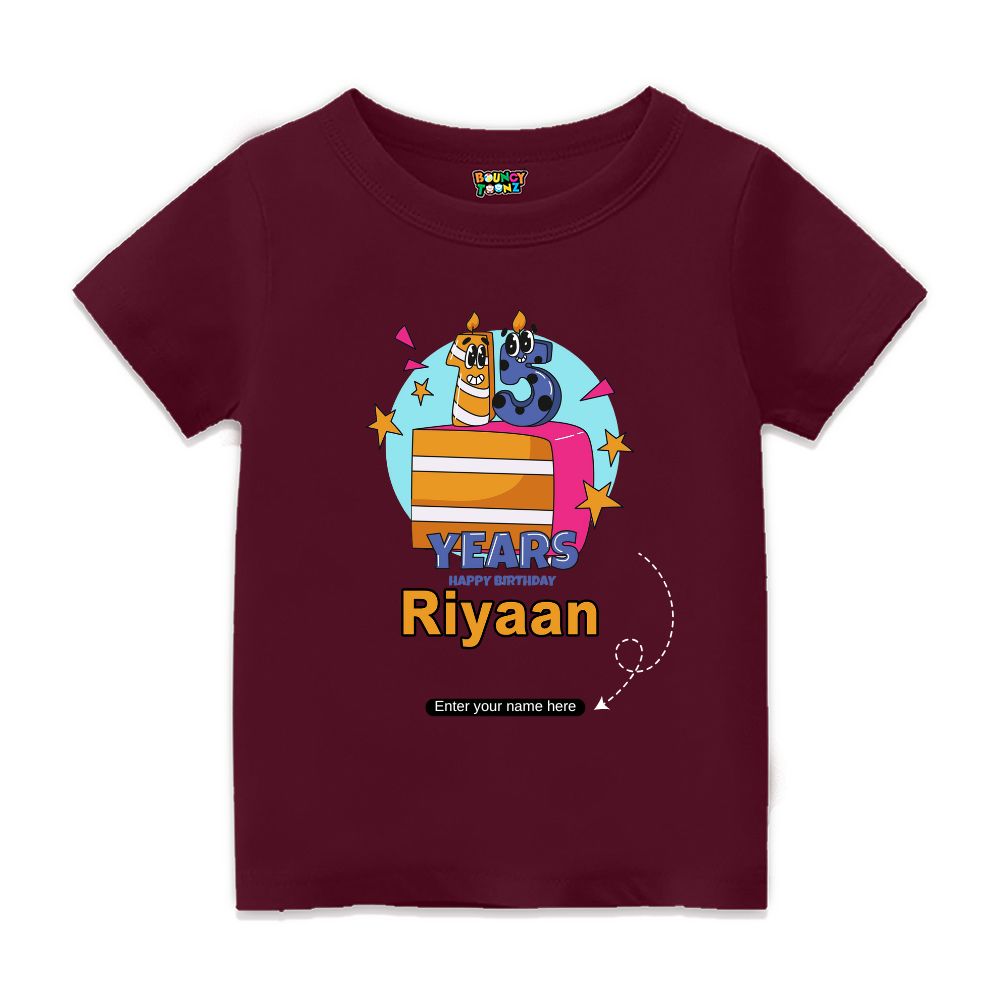 Age customised Kids tshirts