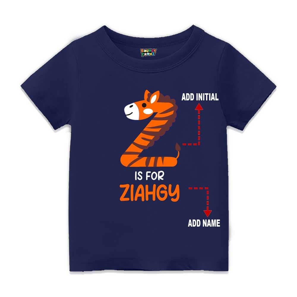 Alphabet Z Customised T Shirt
