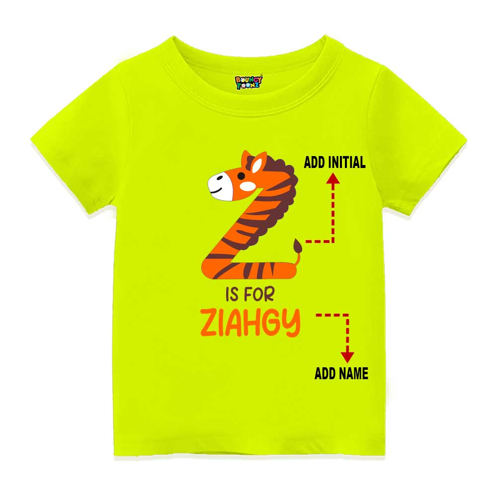 Alphabet Z Customised T Shirt