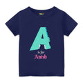 Personalised Alphabet A Tshirt for Kids