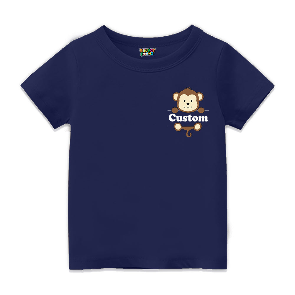 Monkey Theme Customized T shirt for Kids