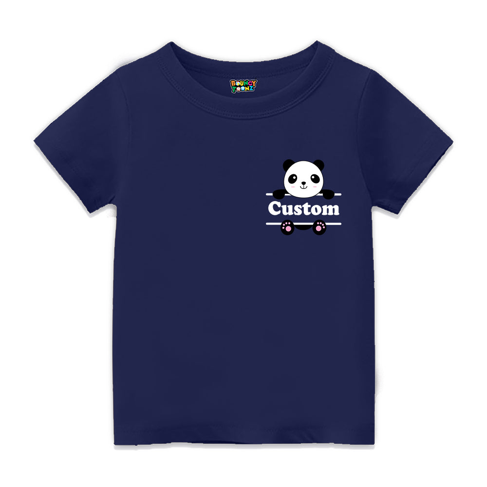 Panda Design Printed T Shirt for Kids