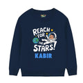 Space theme Customised Kids Sweatshirt - NavyBlue