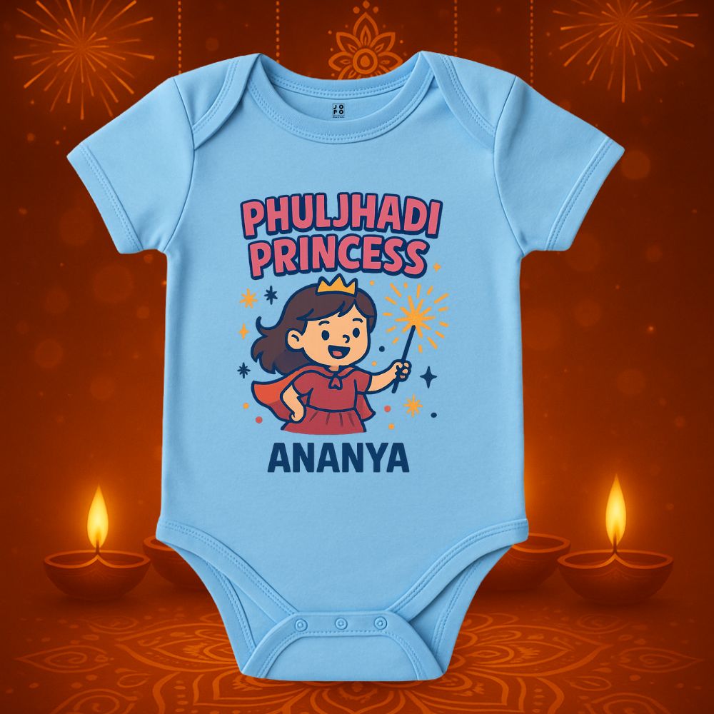Cute Sparkler Princess Baby Onesie - Customizable