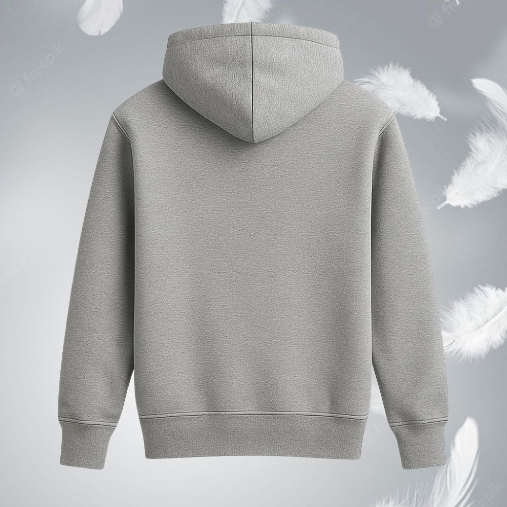 Kids' Everyday Plain Hoodie | Classic Plain Grey Colour