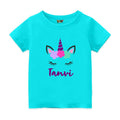 Personalised Unicorn Theme Tshirt for Kids