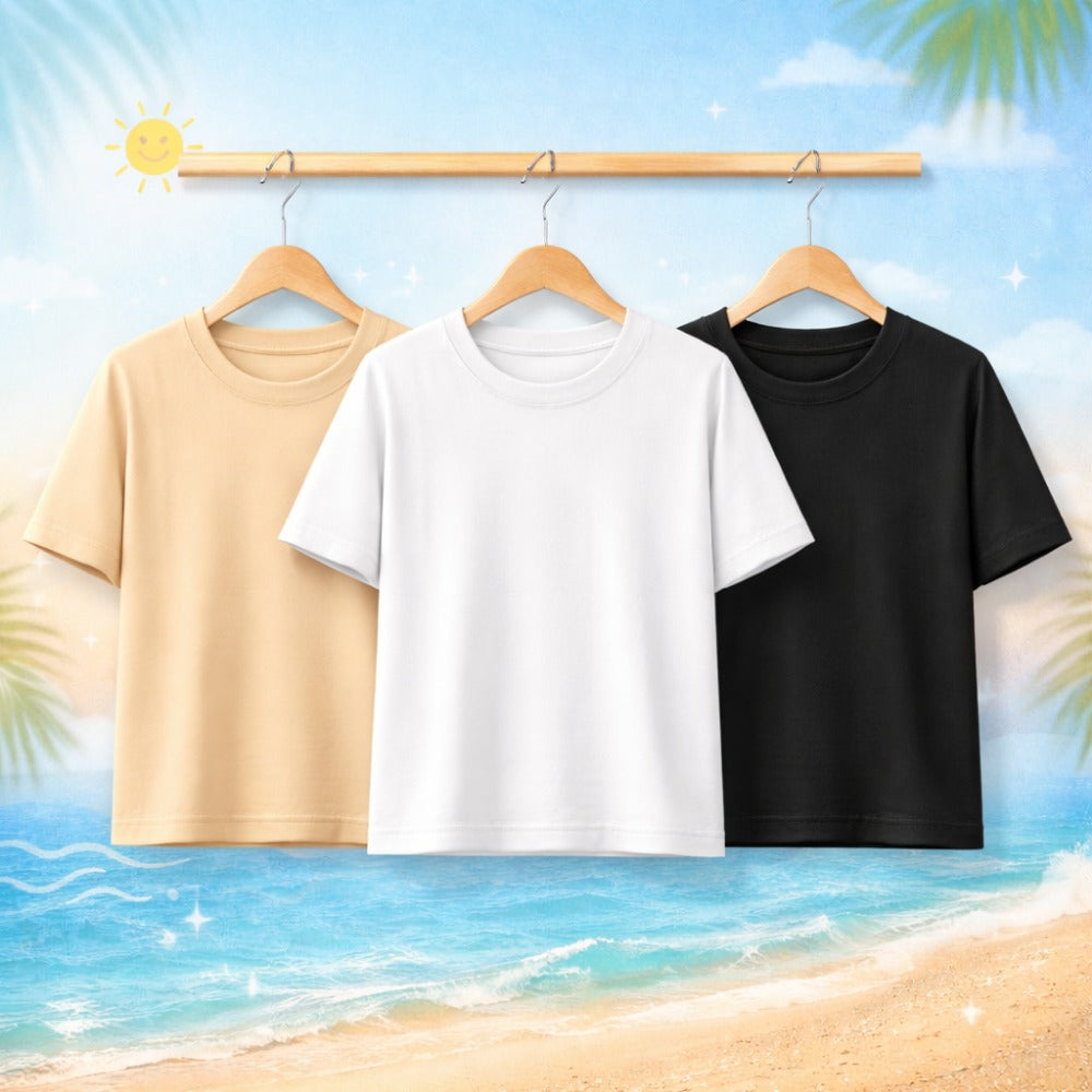 Minimal Luxe Combo - Value Pack Tshirts
