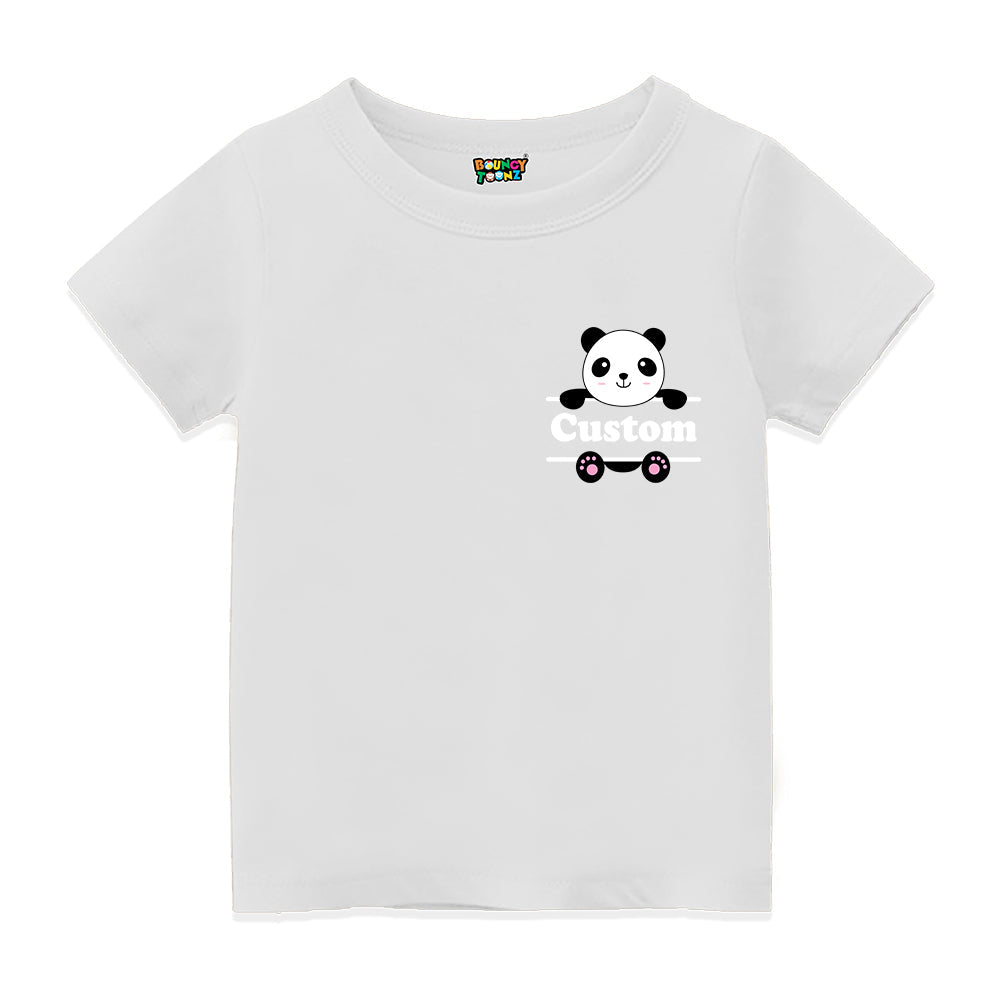 Panda Design Printed T Shirt for Kids