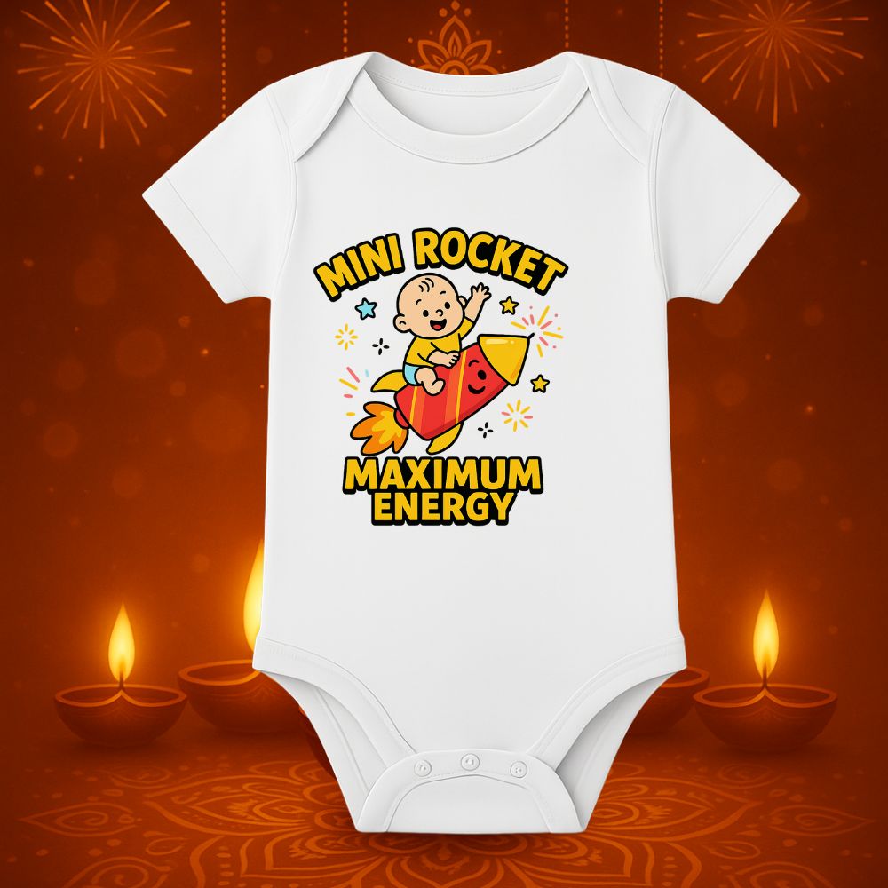 Mini Rocket Maximum Energy -  Personalized Baby Onesie