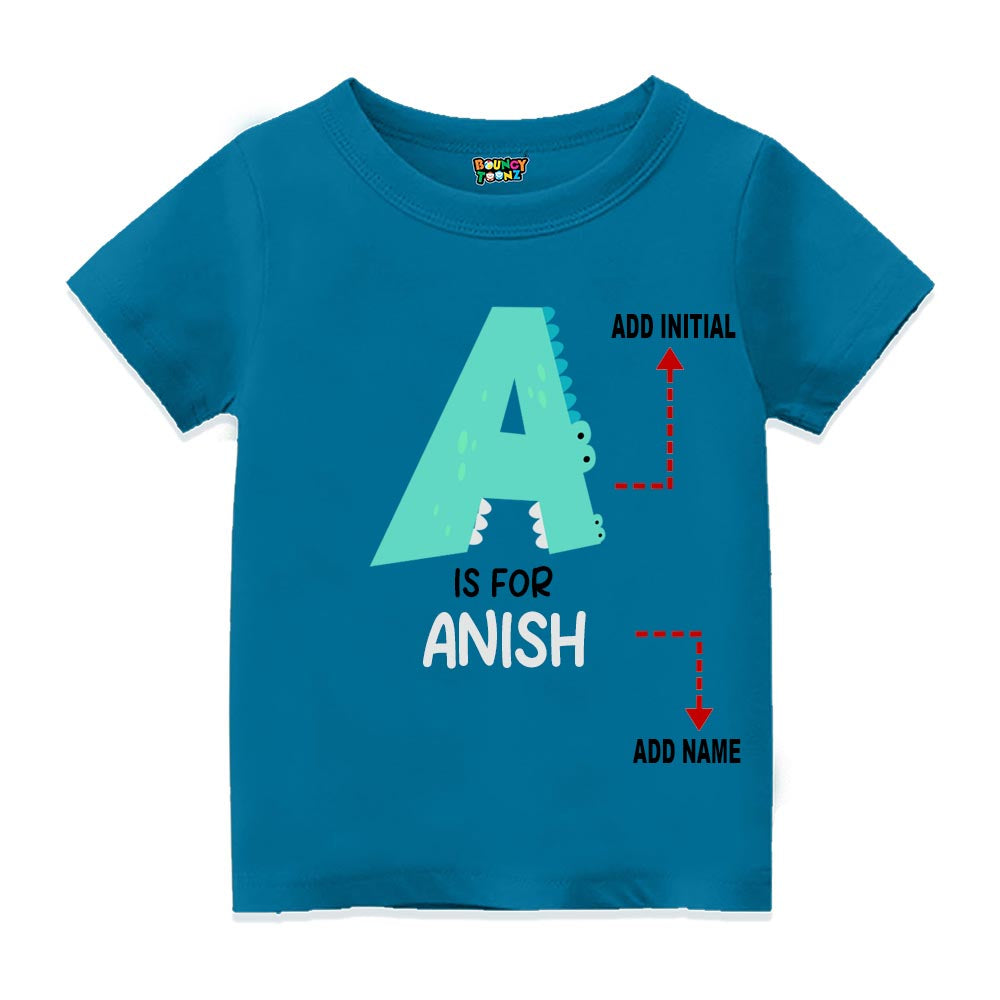 Alphabet A Customised T Shirt