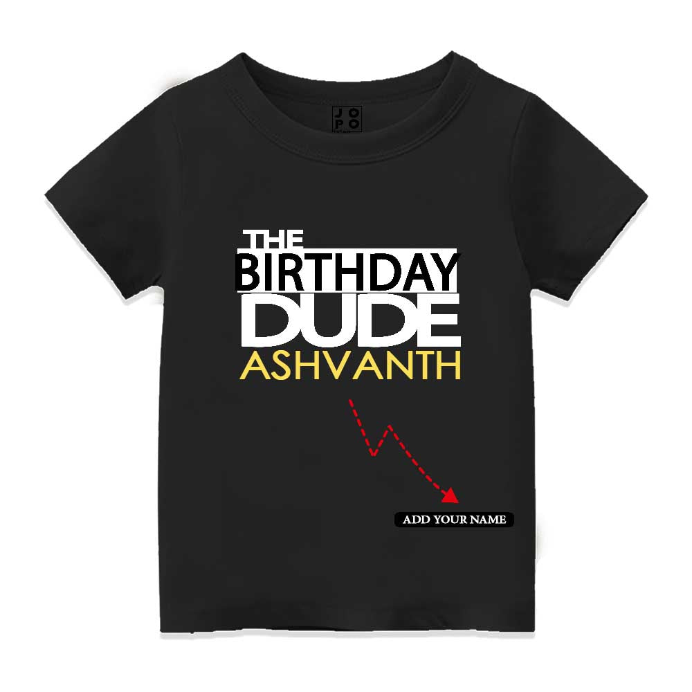 Birthday Dude Customised Kids T Shirt