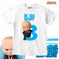 Boss Baby Theme Age Name Customized TShirt