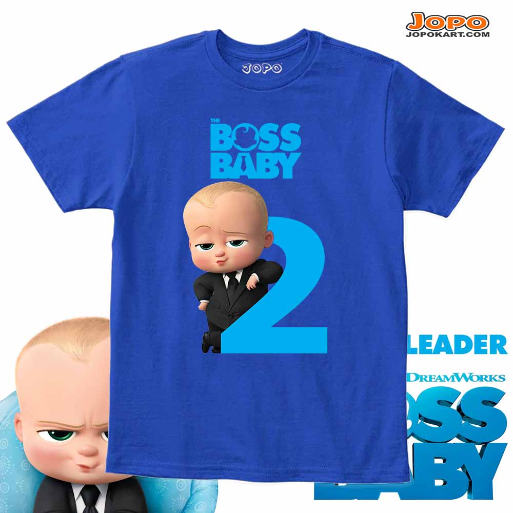 Boss Baby Theme Age Name Customized TShirt