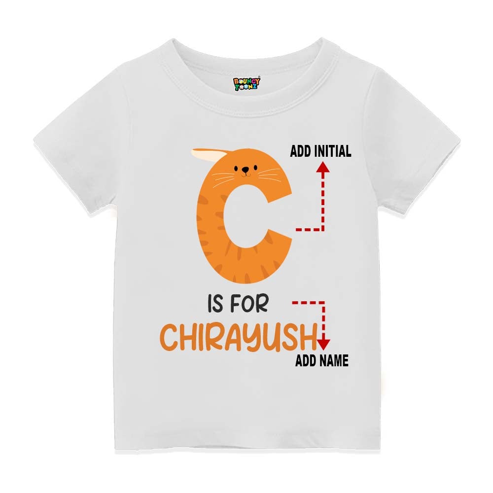 Alphabet C Customised T Shirt