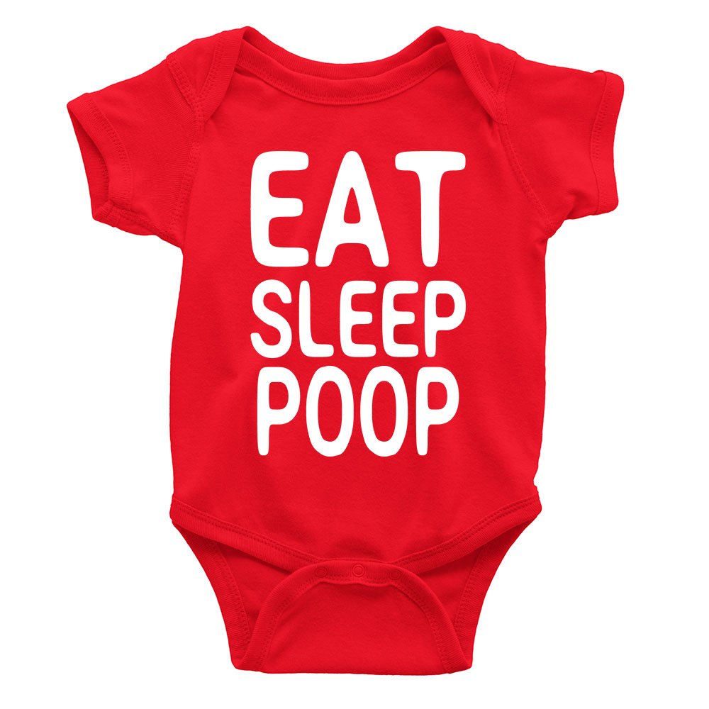 Eat Sleep Poop Rompers